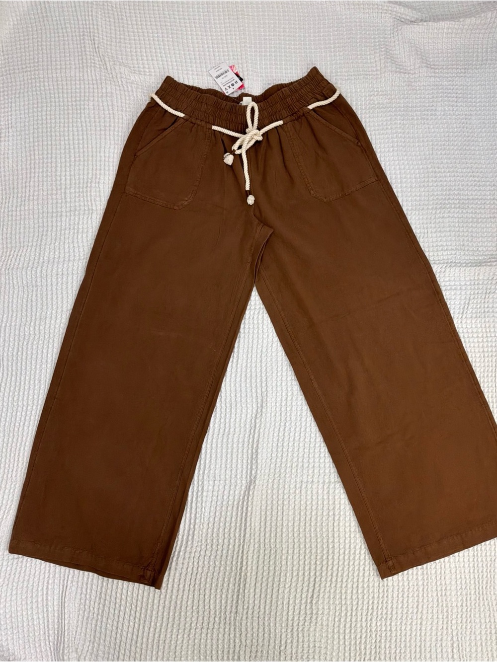 Roxy Women's Wide-Leg Drawstring Pants - Brown